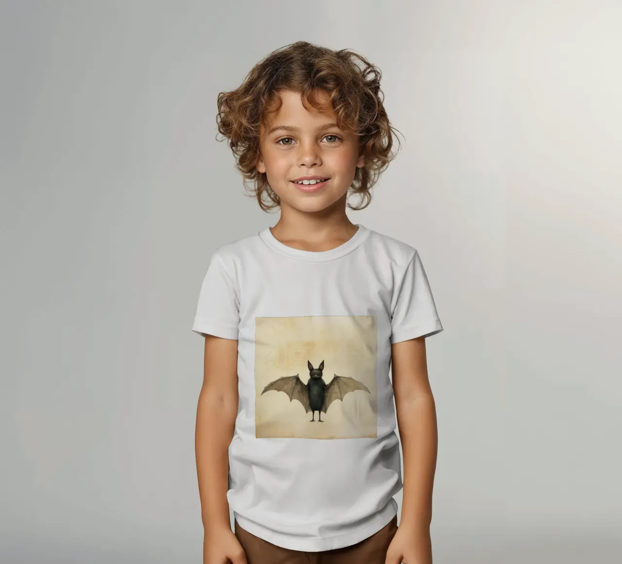Pipistrello minimo 2 t-shirt bambini da Minimal Animal Art