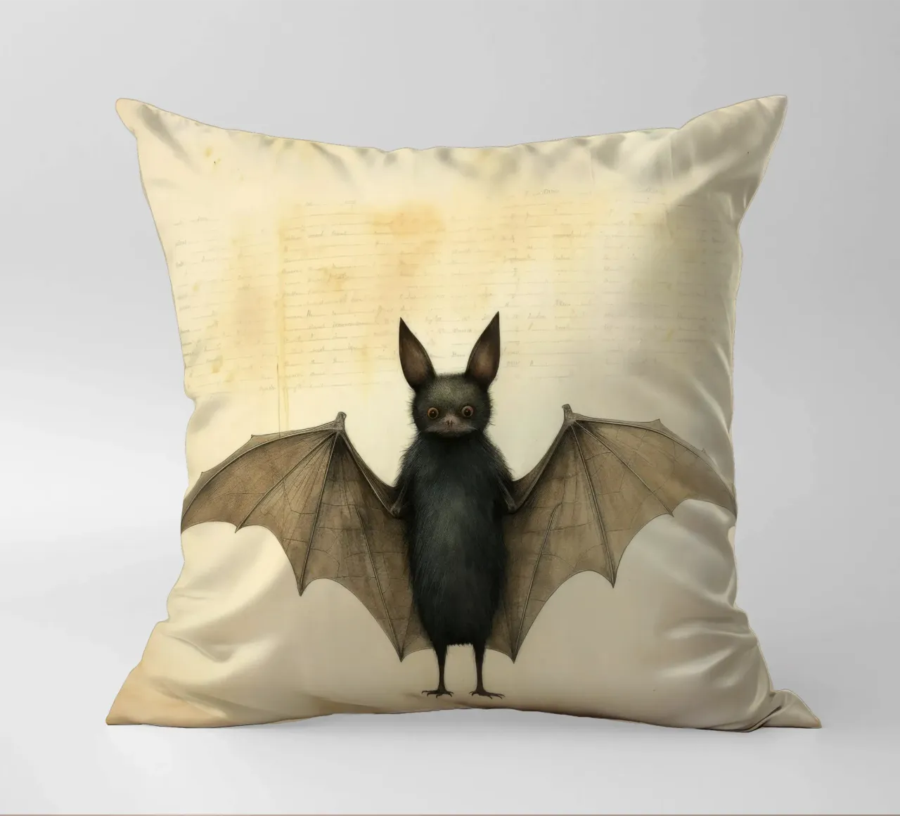 Pipistrello minimo 2 cuscino da Minimal Animal Art
