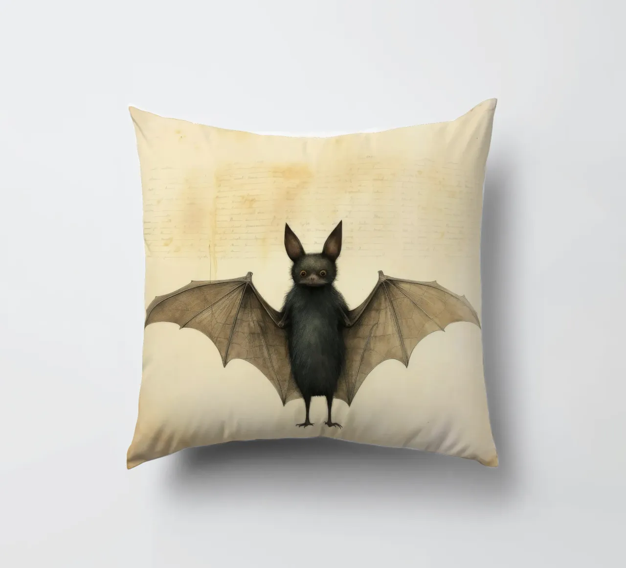 Pipistrello minimo 2 cuscino da Minimal Animal Art