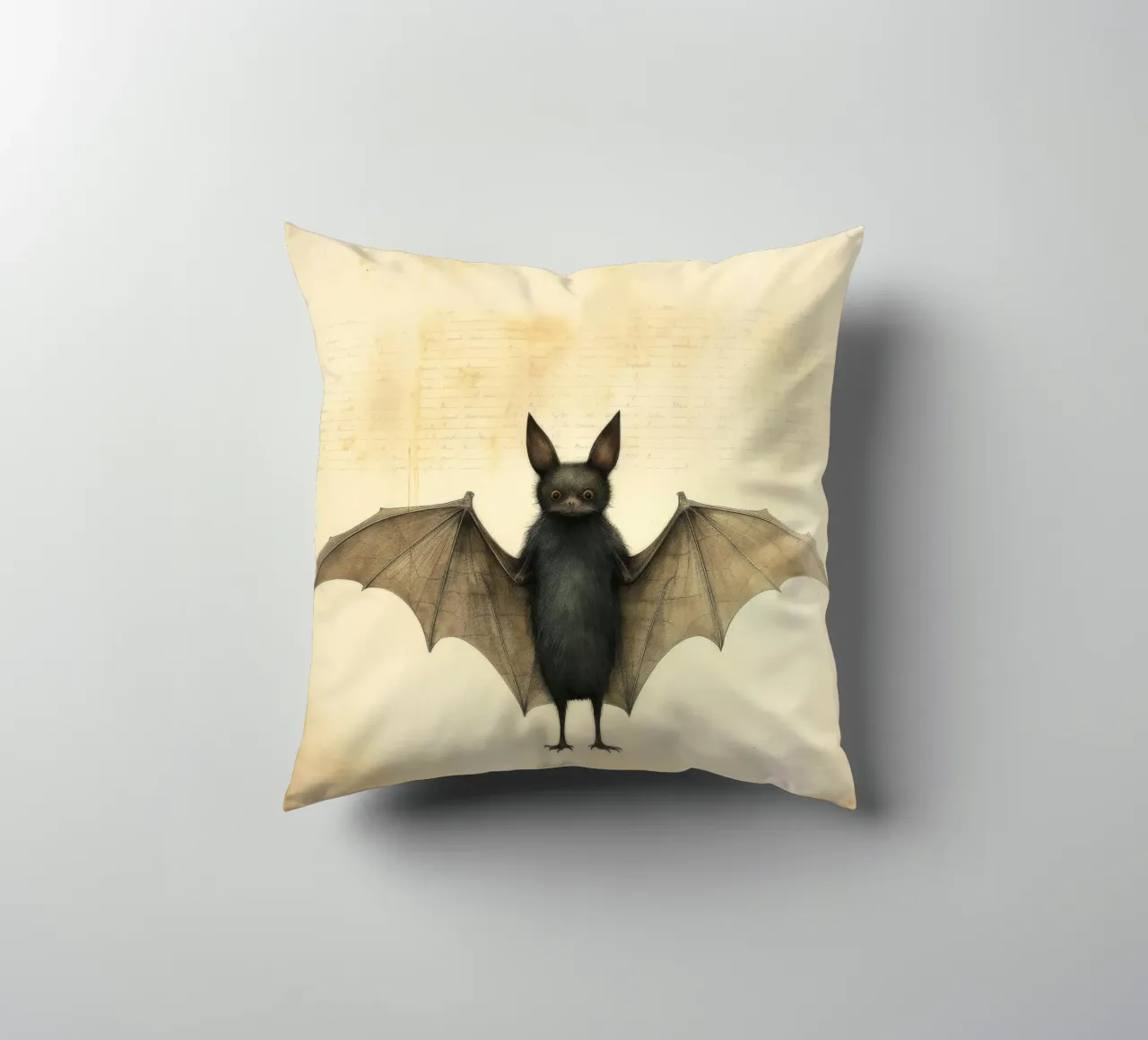 Pipistrello minimo 2 cuscino da Minimal Animal Art
