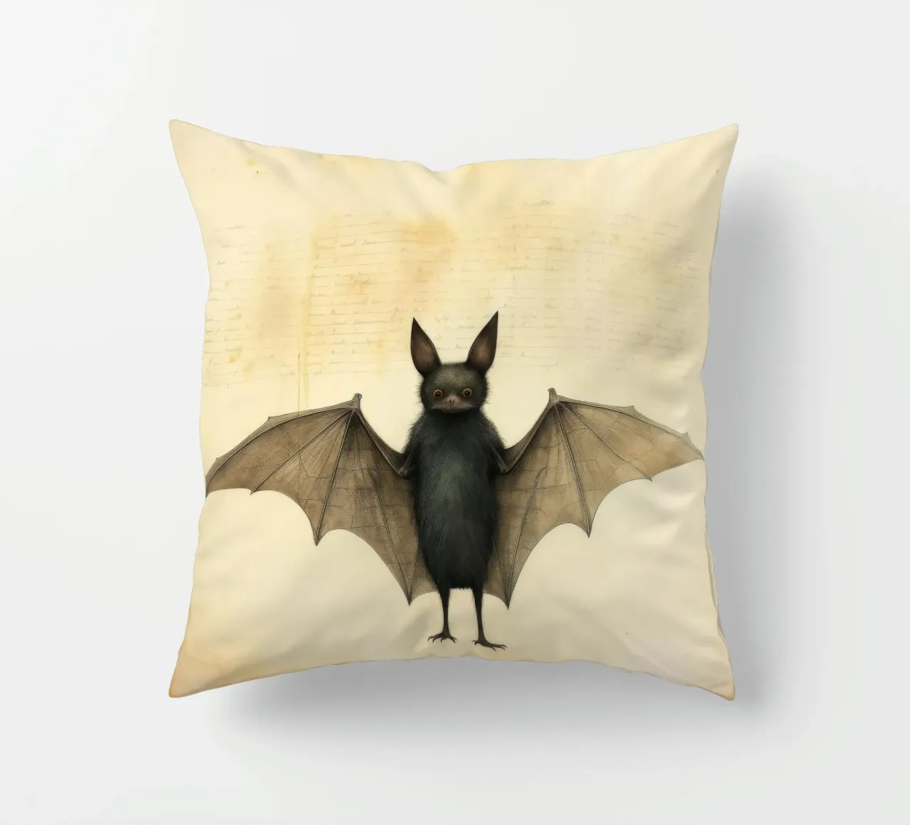 Pipistrello minimo 2 cuscino da Minimal Animal Art