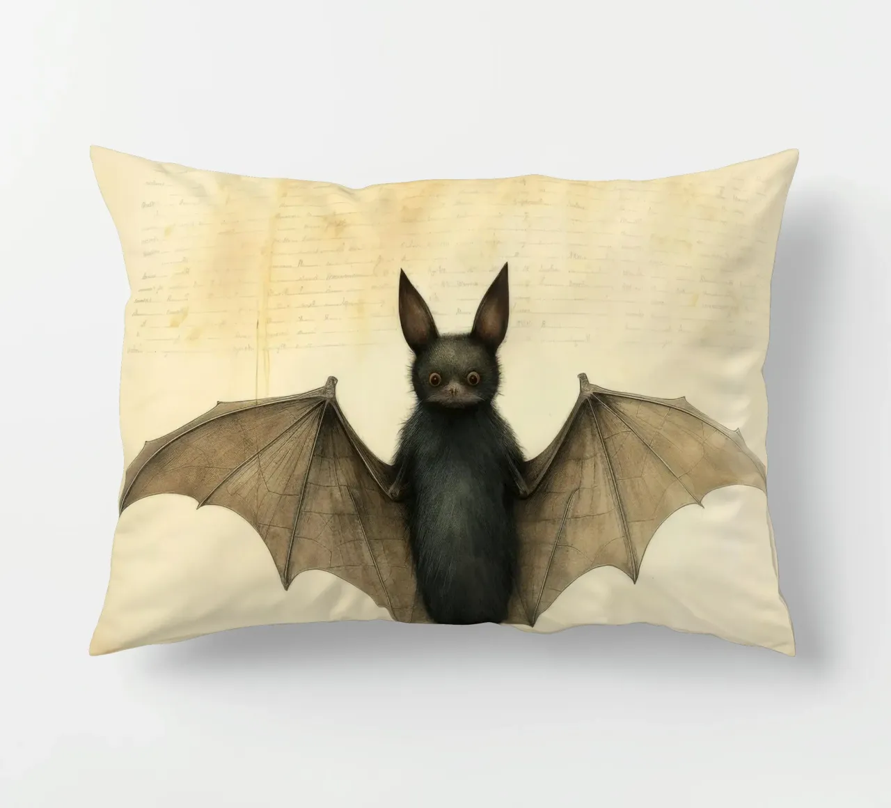 Pipistrello minimo 2 cuscino da Minimal Animal Art