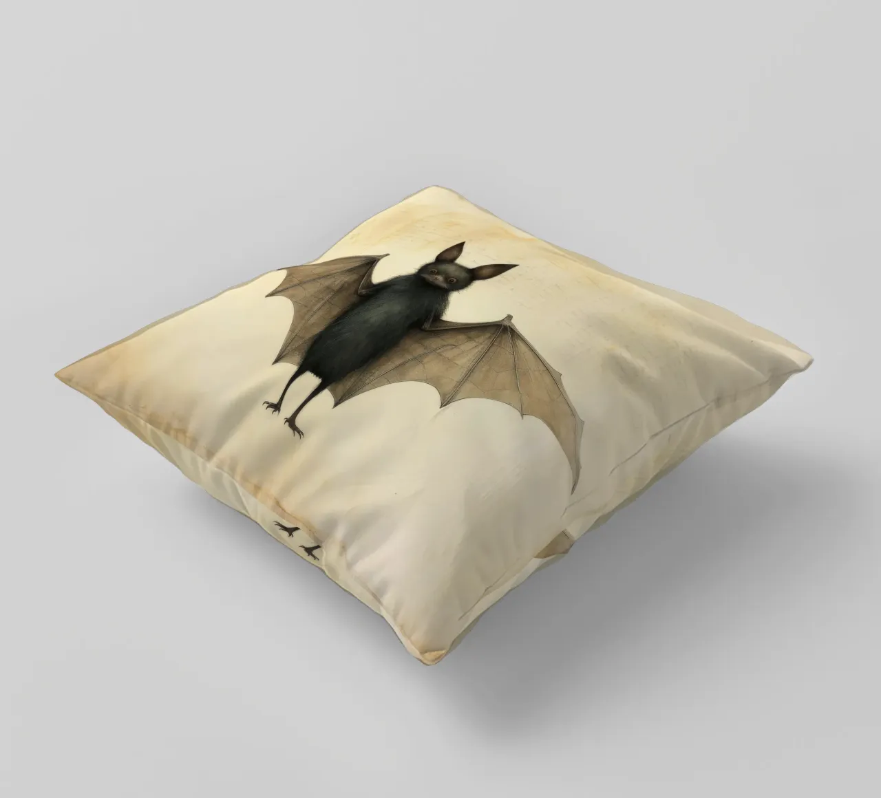 Pipistrello minimo 2 cuscino da Minimal Animal Art