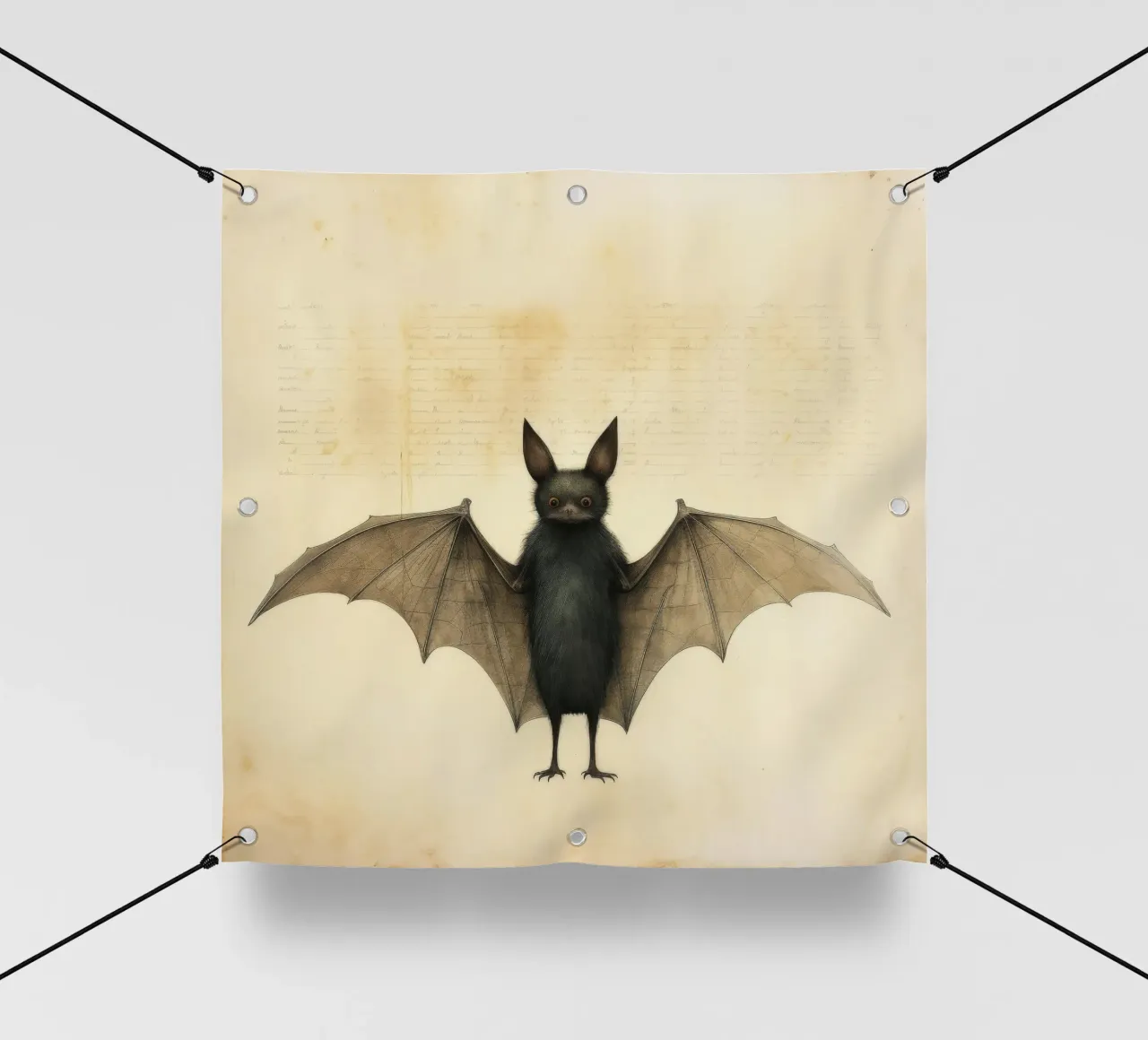 Pipistrello minimo 2 telo in pvc da Minimal Animal Art