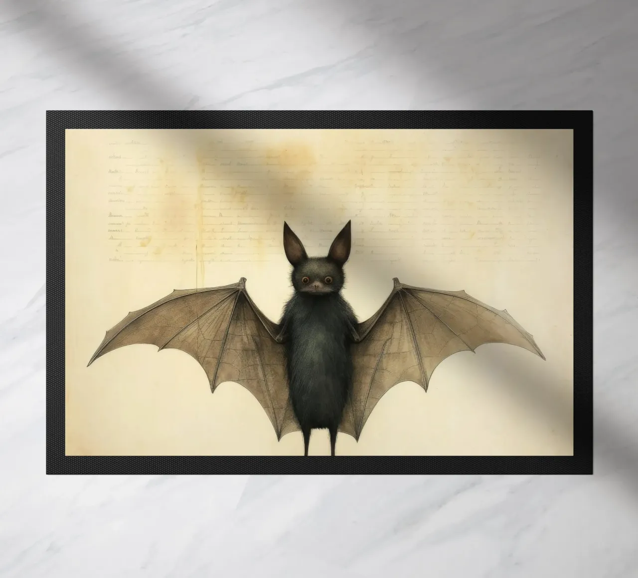 Pipistrello minimo 2 zerbino da Minimal Animal Art