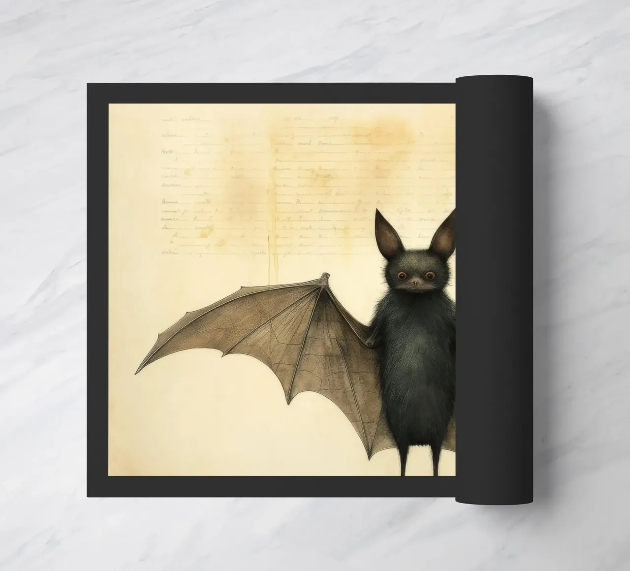 Pipistrello minimo 2 zerbino da Minimal Animal Art