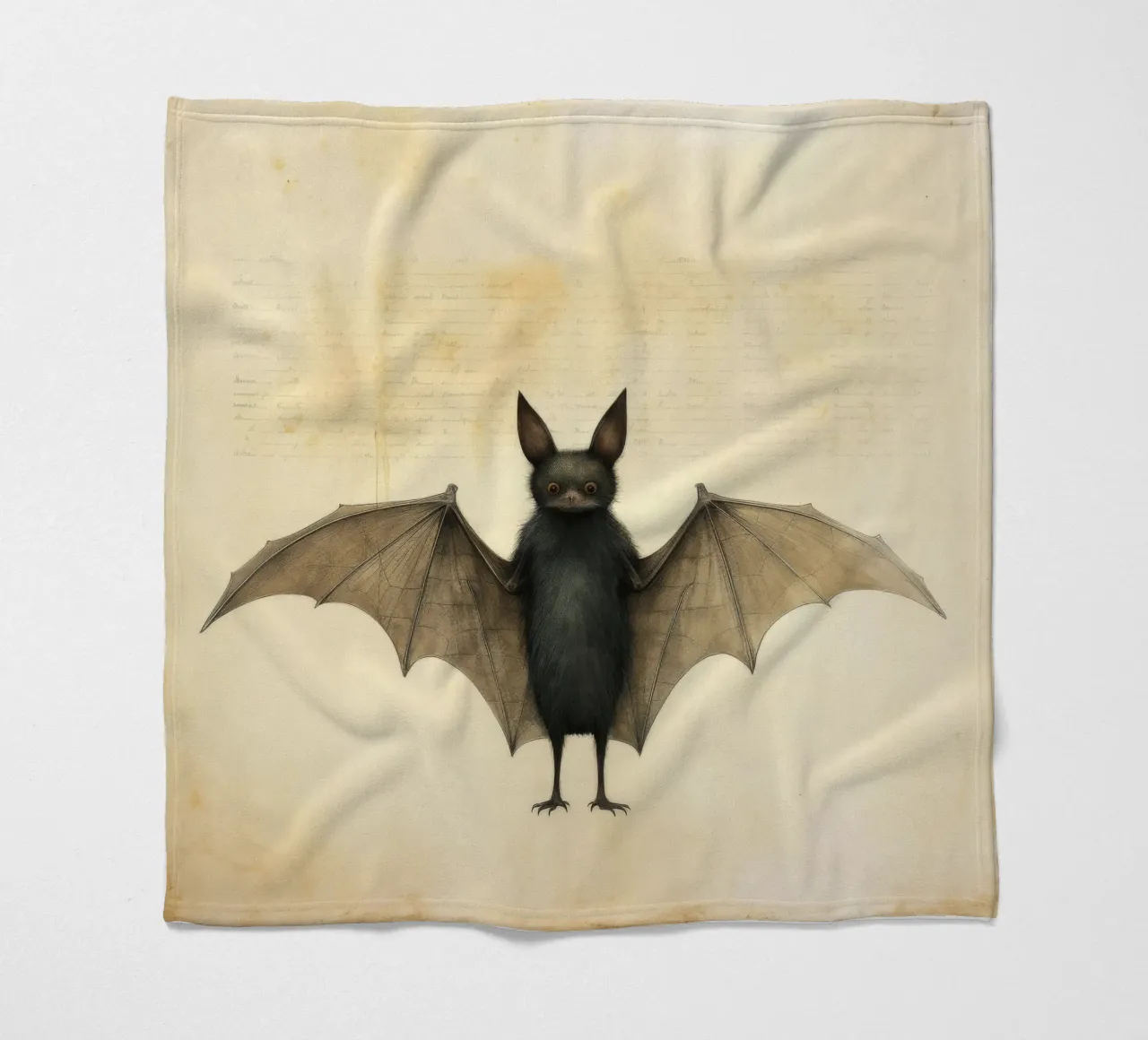 Pipistrello minimo 2 coperta in pile da Minimal Animal Art
