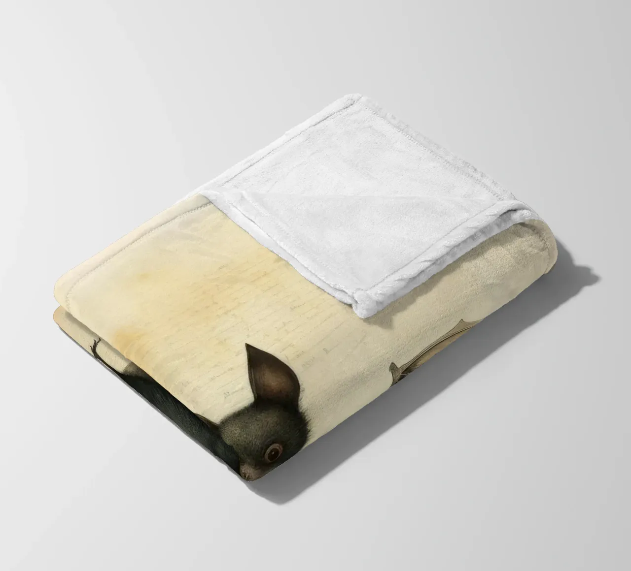 Minimum Bat fleecedeken van Minimal Animal Art