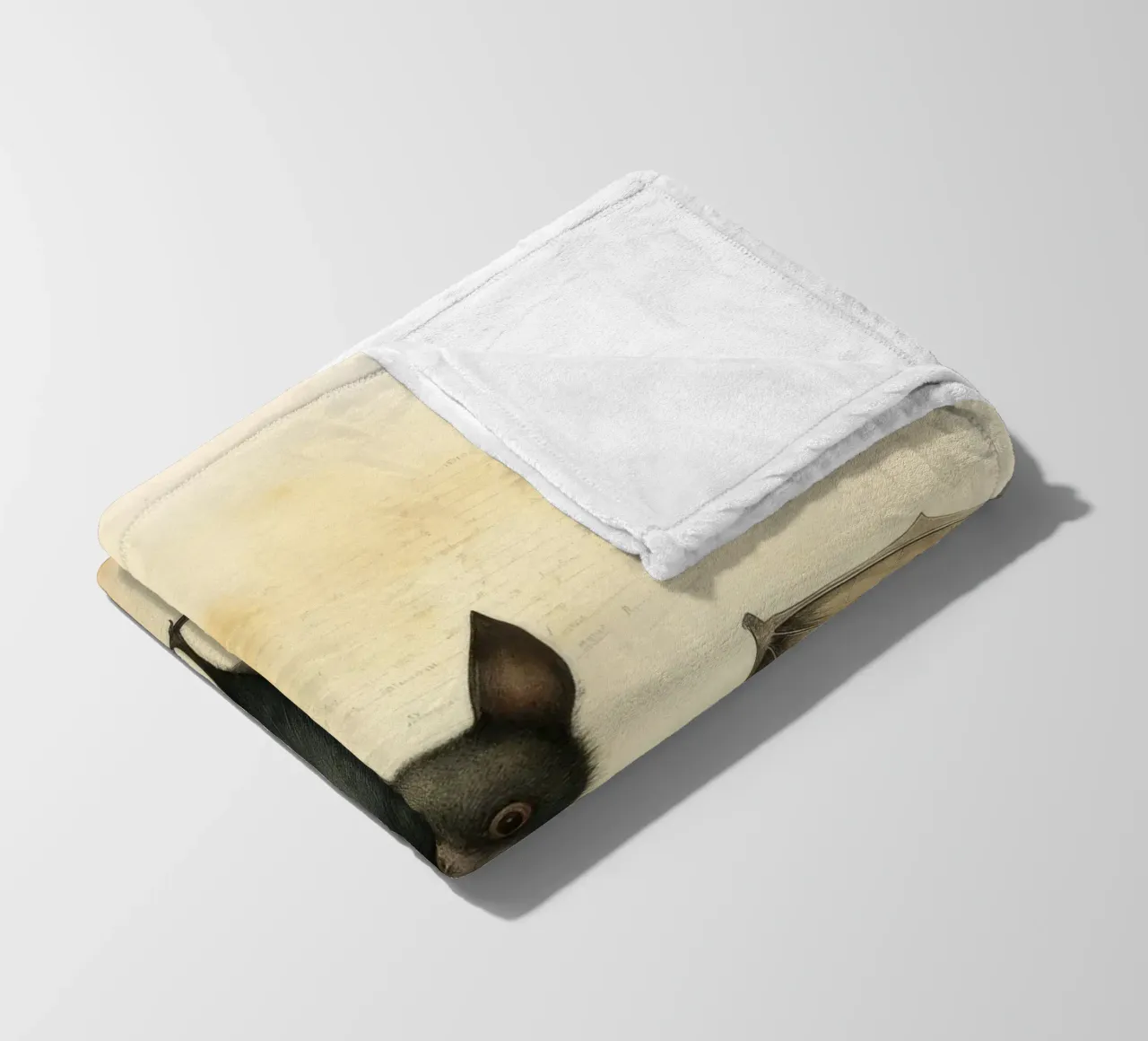 Pipistrello minimo 2 coperta in pile da Minimal Animal Art