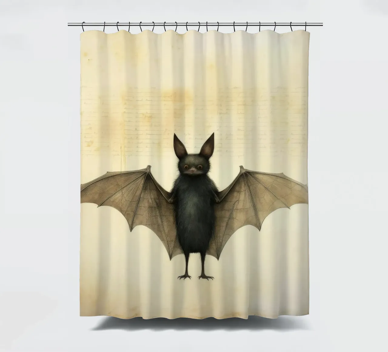 Minimum Bat Duschvorhang von Minimal Animal Art
