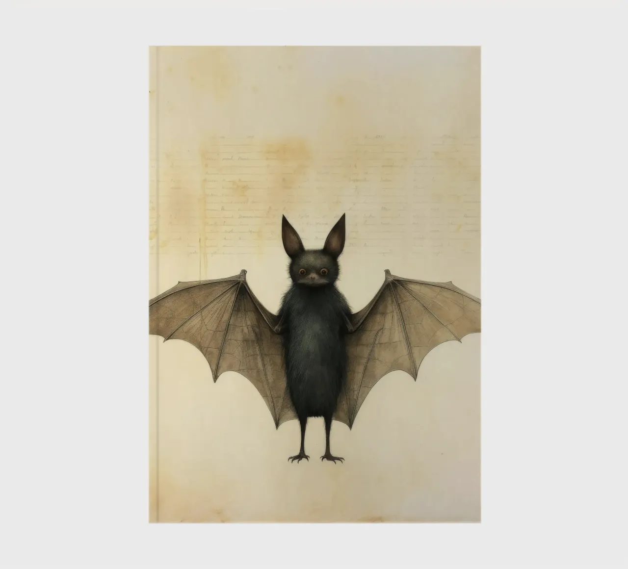 Pipistrello minimo 2 diario da Minimal Animal Art