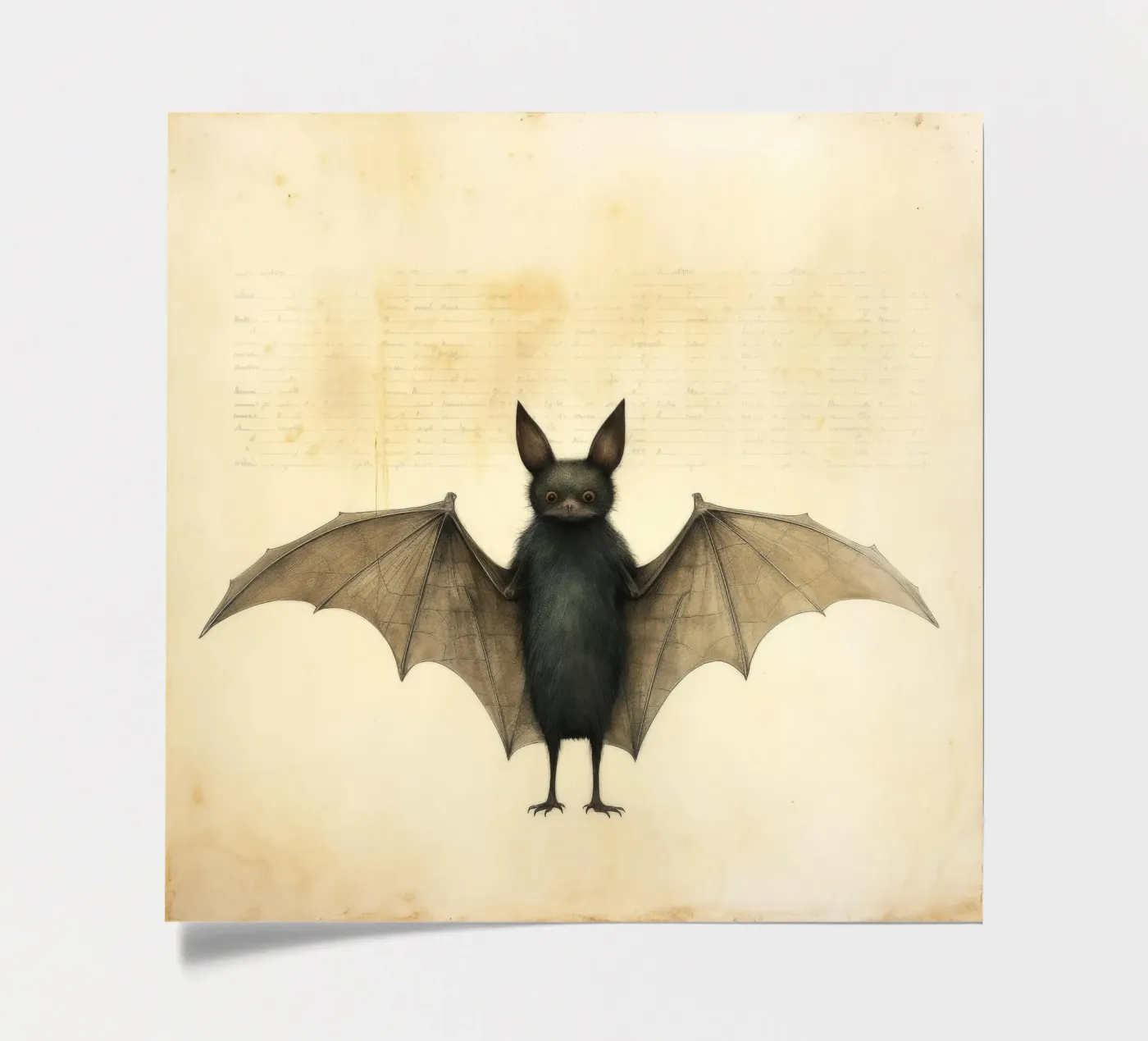 Minimum Bat planche autocollant de Minimal Animal Art