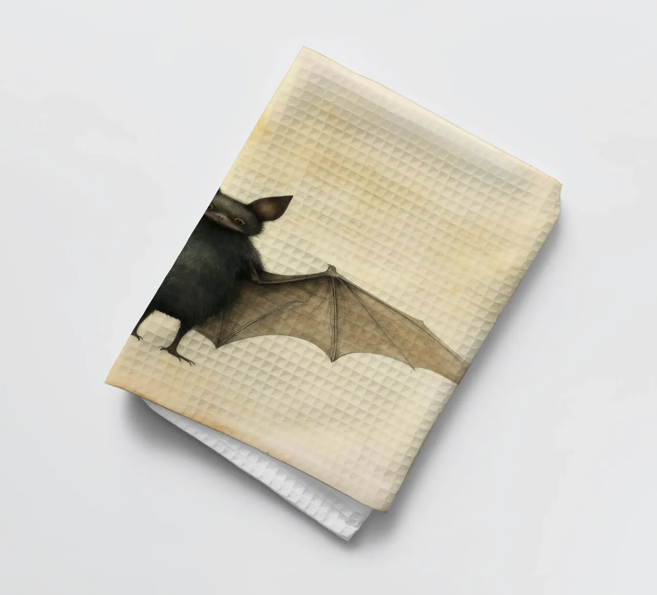 Pipistrello minimo 2 canovaccio da cucina da Minimal Animal Art