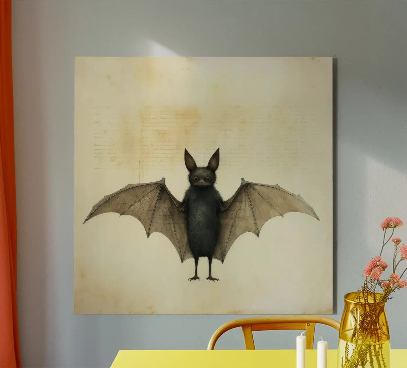 Minimum Bat panneau forex de Minimal Animal Art