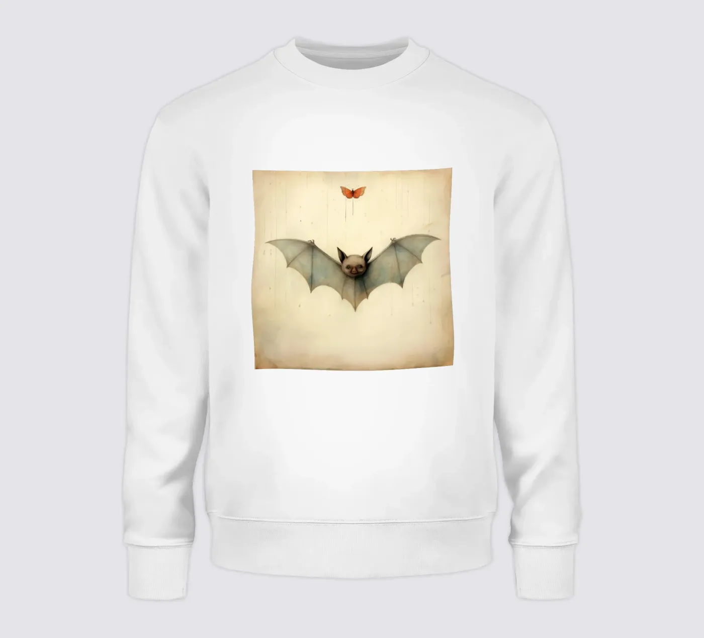 Minimum Bat sweat de Minimal Animal Art