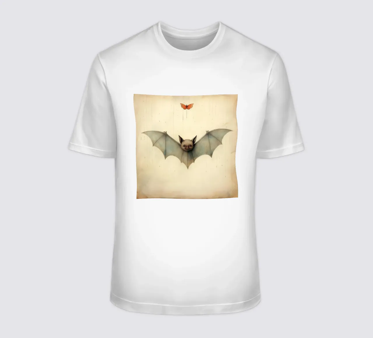 Pipistrello minimo 3 t-shirt da Minimal Animal Art