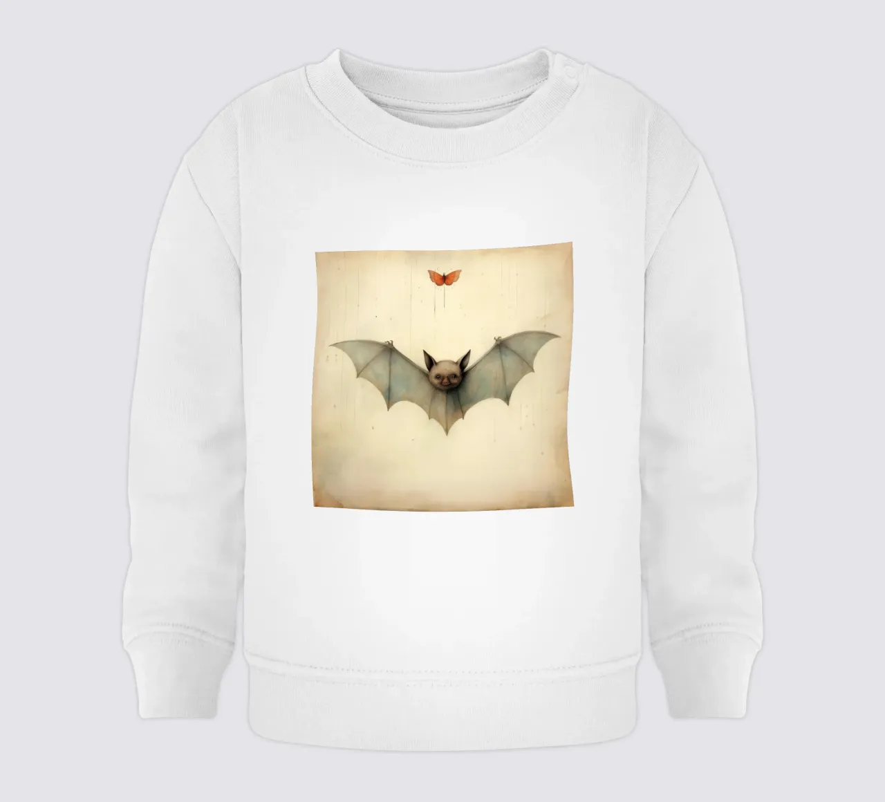 Pipistrello minimo 3 felpa neonato da Minimal Animal Art