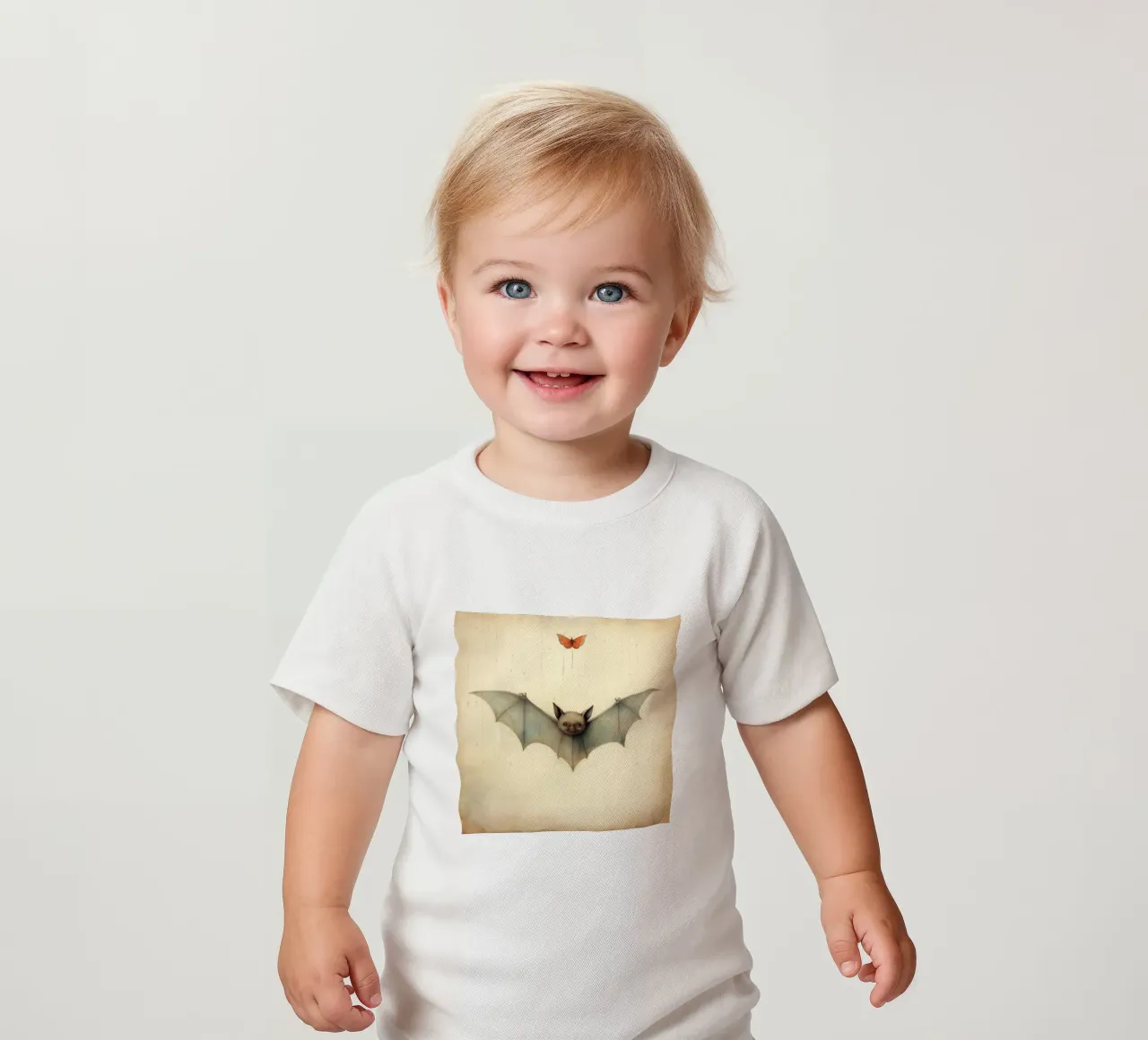 Pipistrello minimo 3 maglietta neonato da Minimal Animal Art