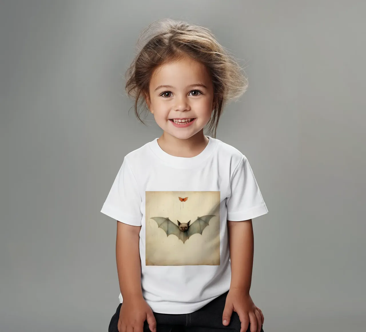 Pipistrello minimo 3 t-shirt bambini da Minimal Animal Art