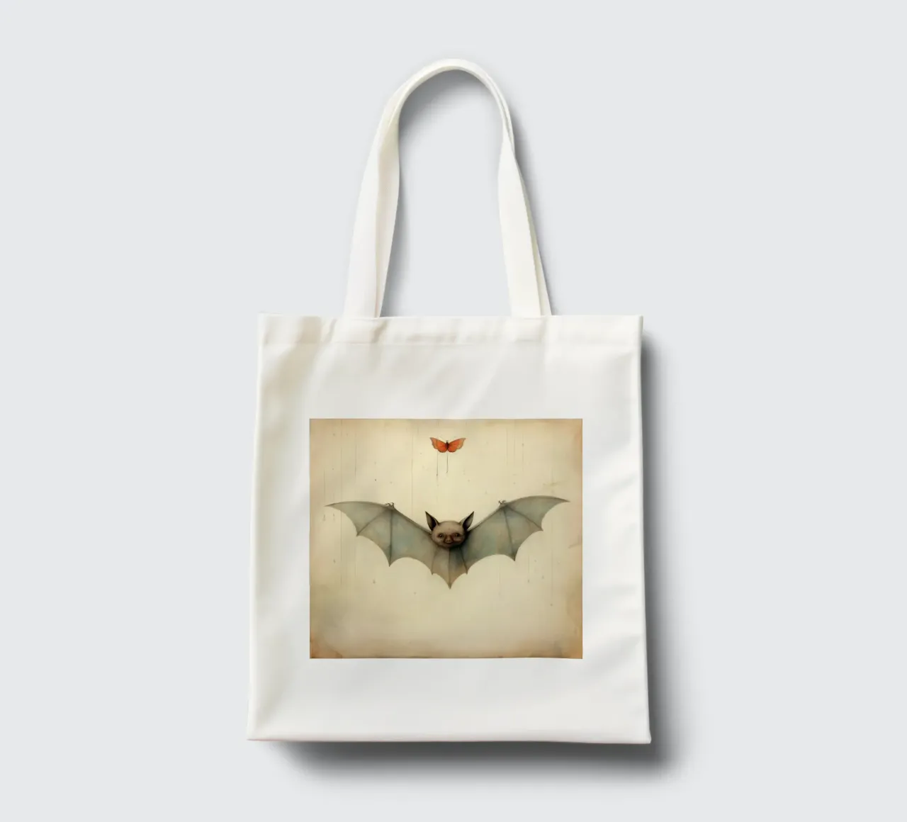 Pipistrello minimo 3 borsa in juta da Minimal Animal Art