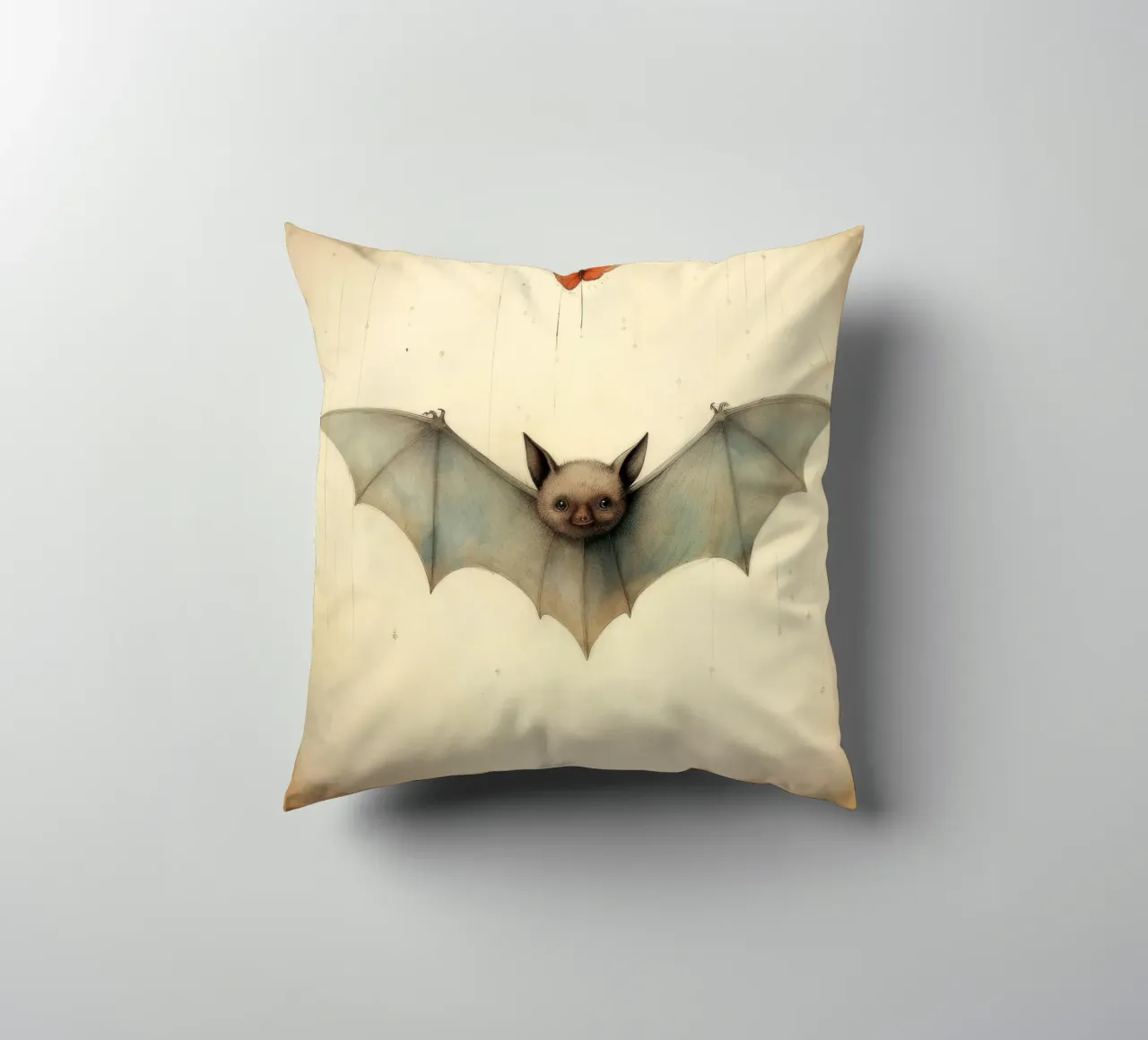 Pipistrello minimo 3 cuscino da Minimal Animal Art