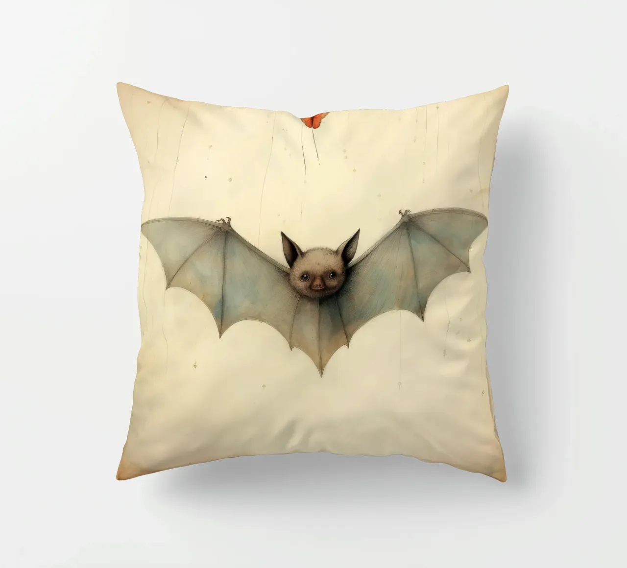 Pipistrello minimo 3 cuscino da Minimal Animal Art