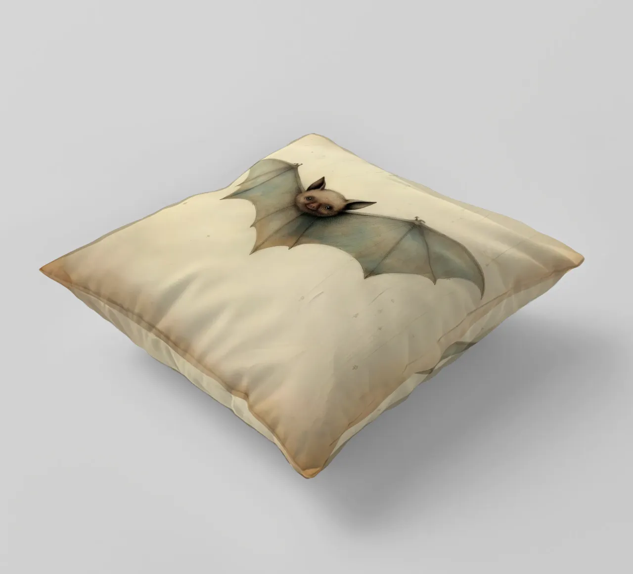 Pipistrello minimo 3 cuscino da Minimal Animal Art