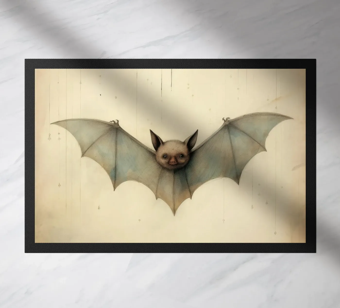 Minimal Bat Fußmatte von Minimal Animal Art