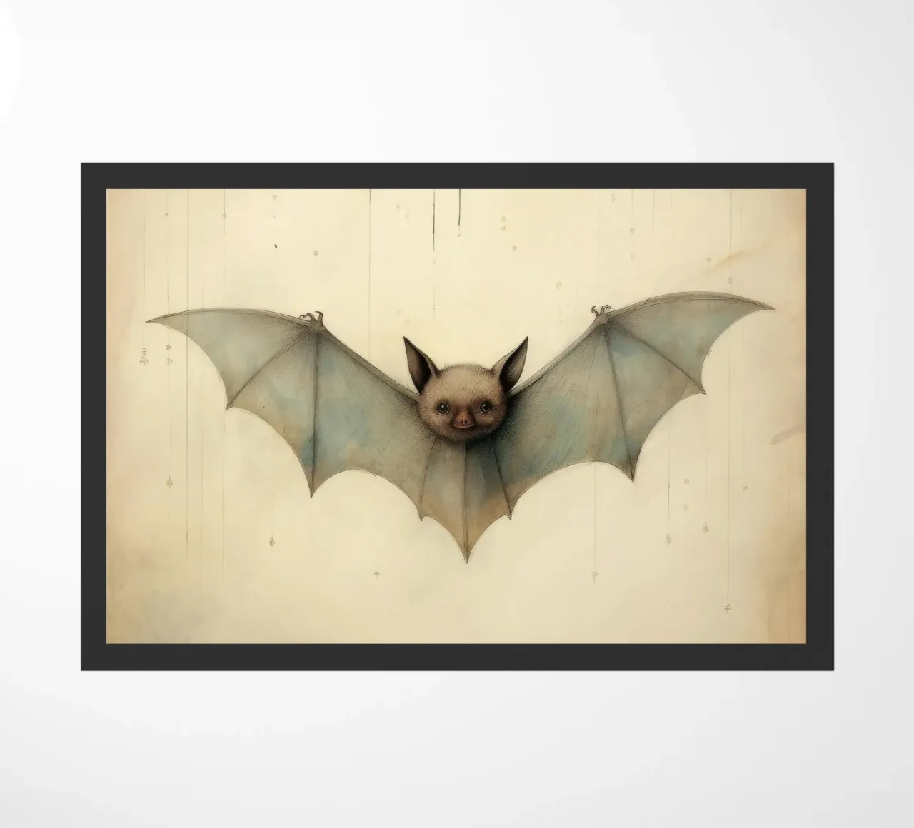 Pipistrello minimo 3 zerbino da Minimal Animal Art