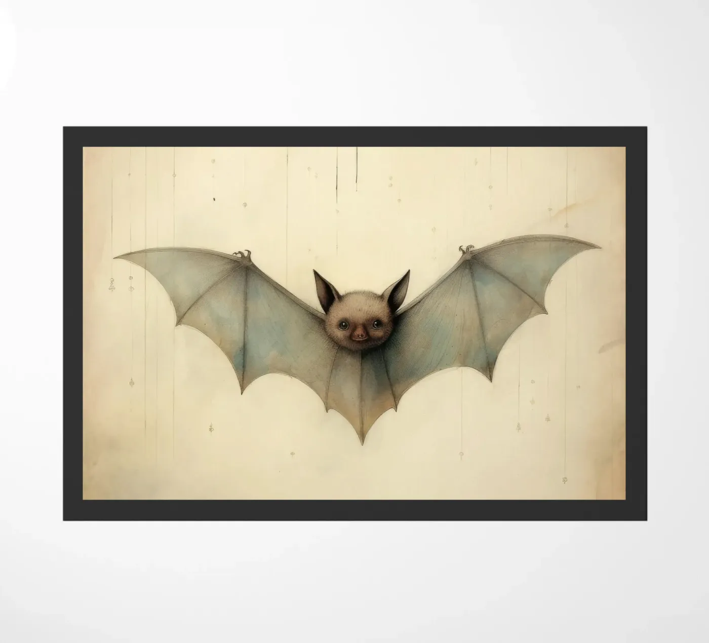 Minimal Bat Fußmatte von Minimal Animal Art