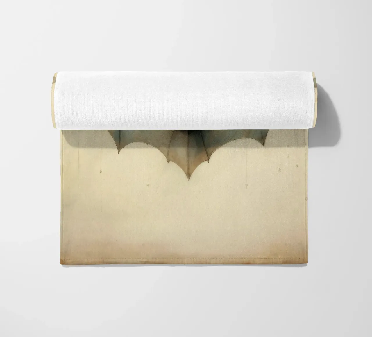 Minimal Fledermaus 3 Strandtuch von Minimal Animal Art