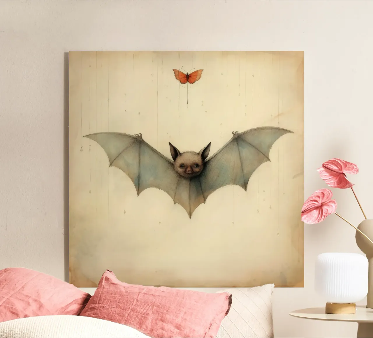 Minimal Fledermaus 3 Acryl-Glas von Minimal Animal Art