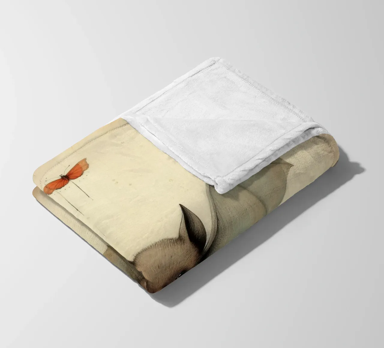 Pipistrello minimo 3 coperta in pile da Minimal Animal Art