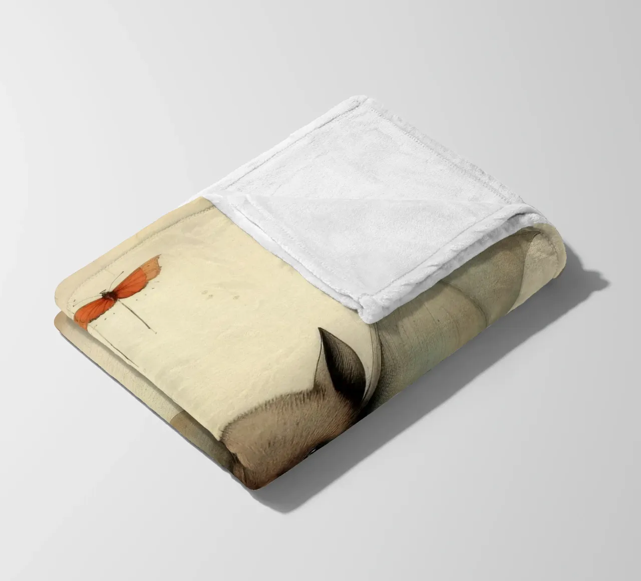 Pipistrello minimo 3 coperta in pile da Minimal Animal Art
