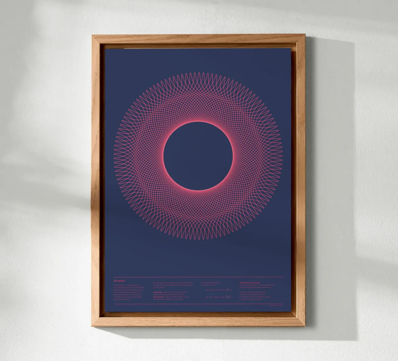 Spirograph Series - A01 Alu-Dibond von zimmerkunst