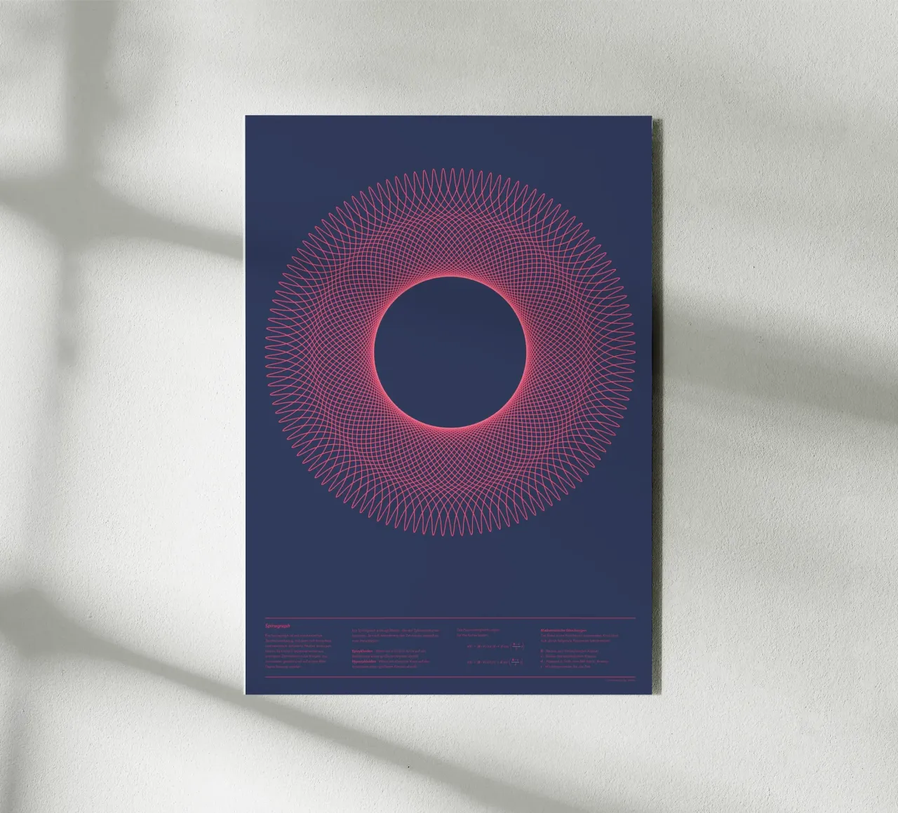 Spirograph Series - A01 Alu-Dibond von zimmerkunst