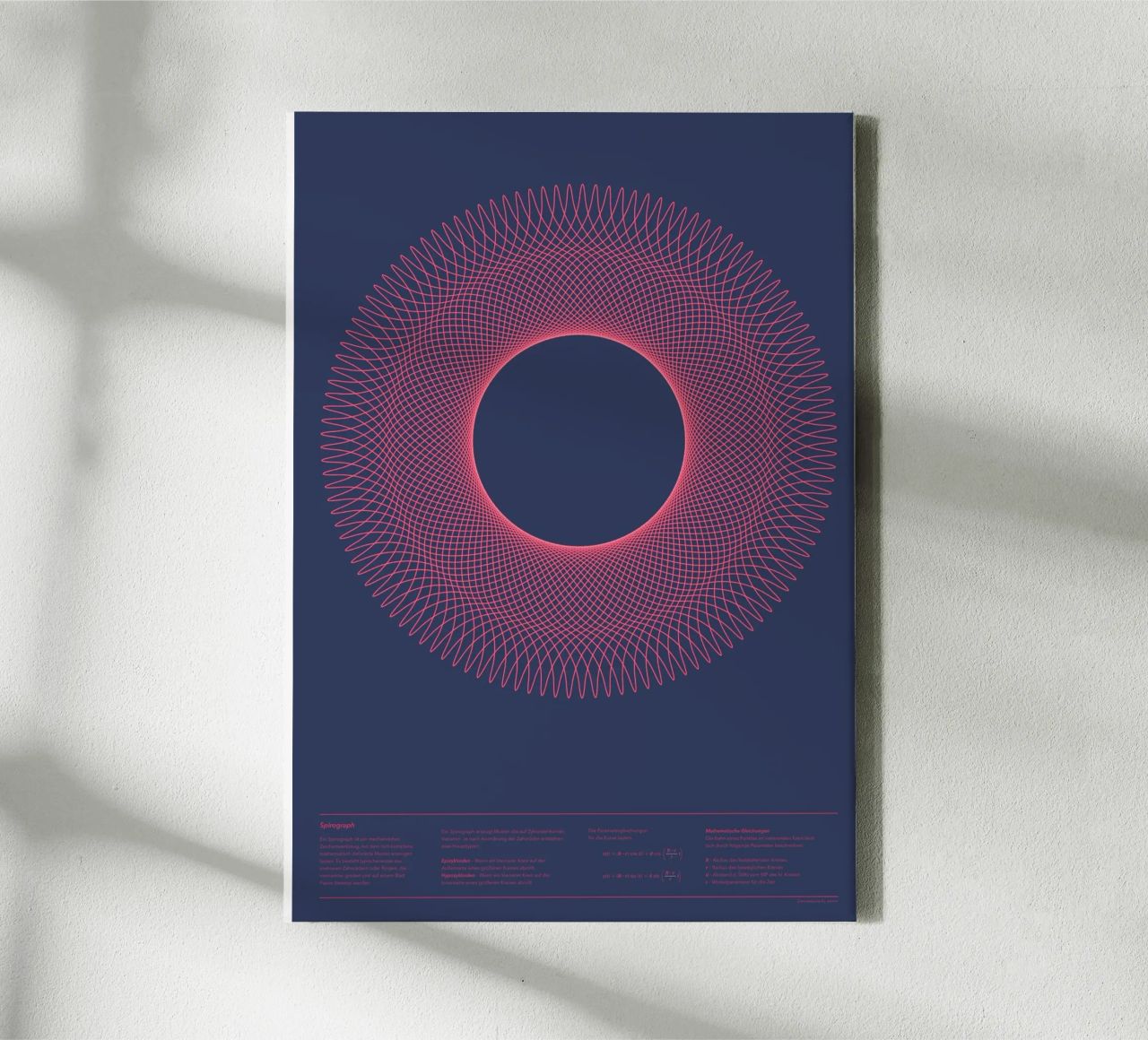 Spirograph Series - A01 lienzo de zimmerkunst