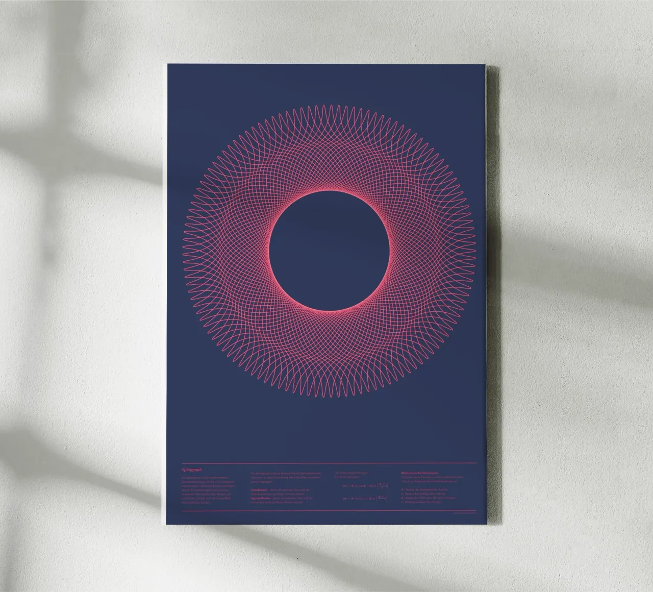 Spirograph Series - A01 Leinwand von zimmerkunst