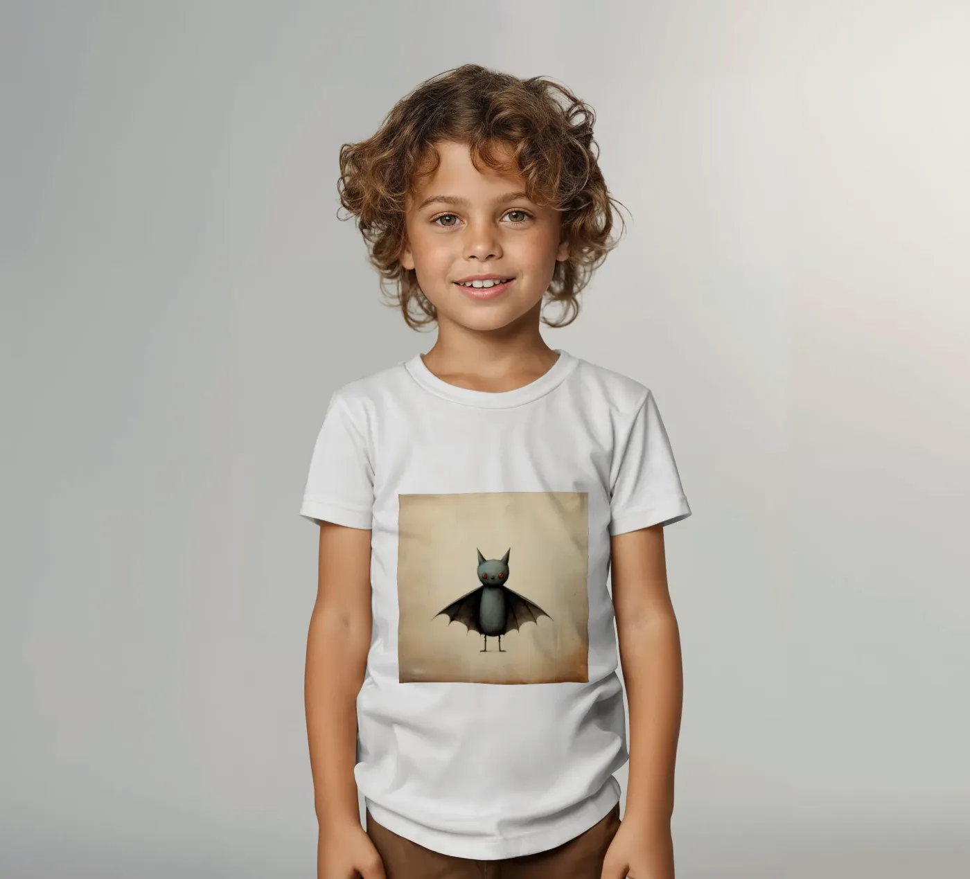 Minimum Bat kids t-shirt by Minimal Animal Art