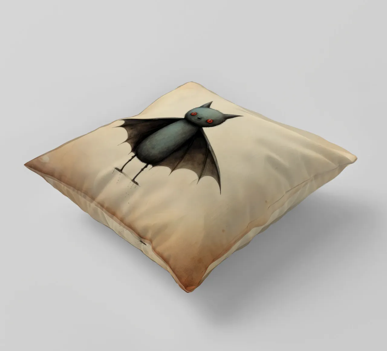Pipistrello minimo 4 cuscino da Minimal Animal Art