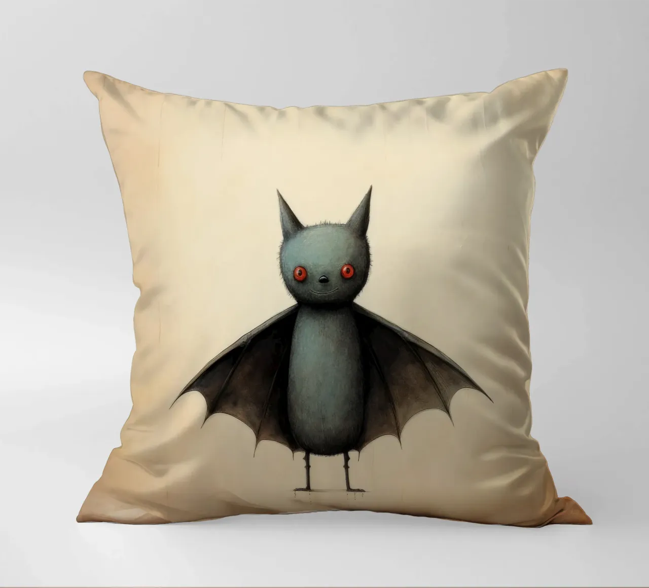 Pipistrello minimo 4 cuscino da Minimal Animal Art