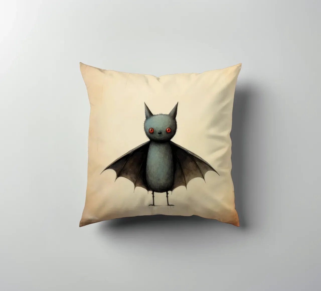 Pipistrello minimo 4 cuscino da Minimal Animal Art