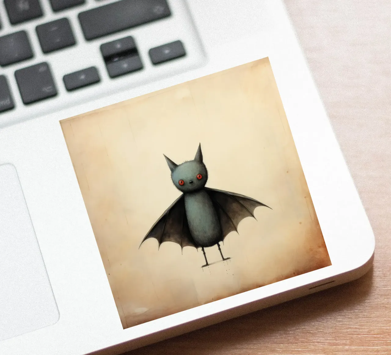 Minimum Bat sticker van Minimal Animal Art
