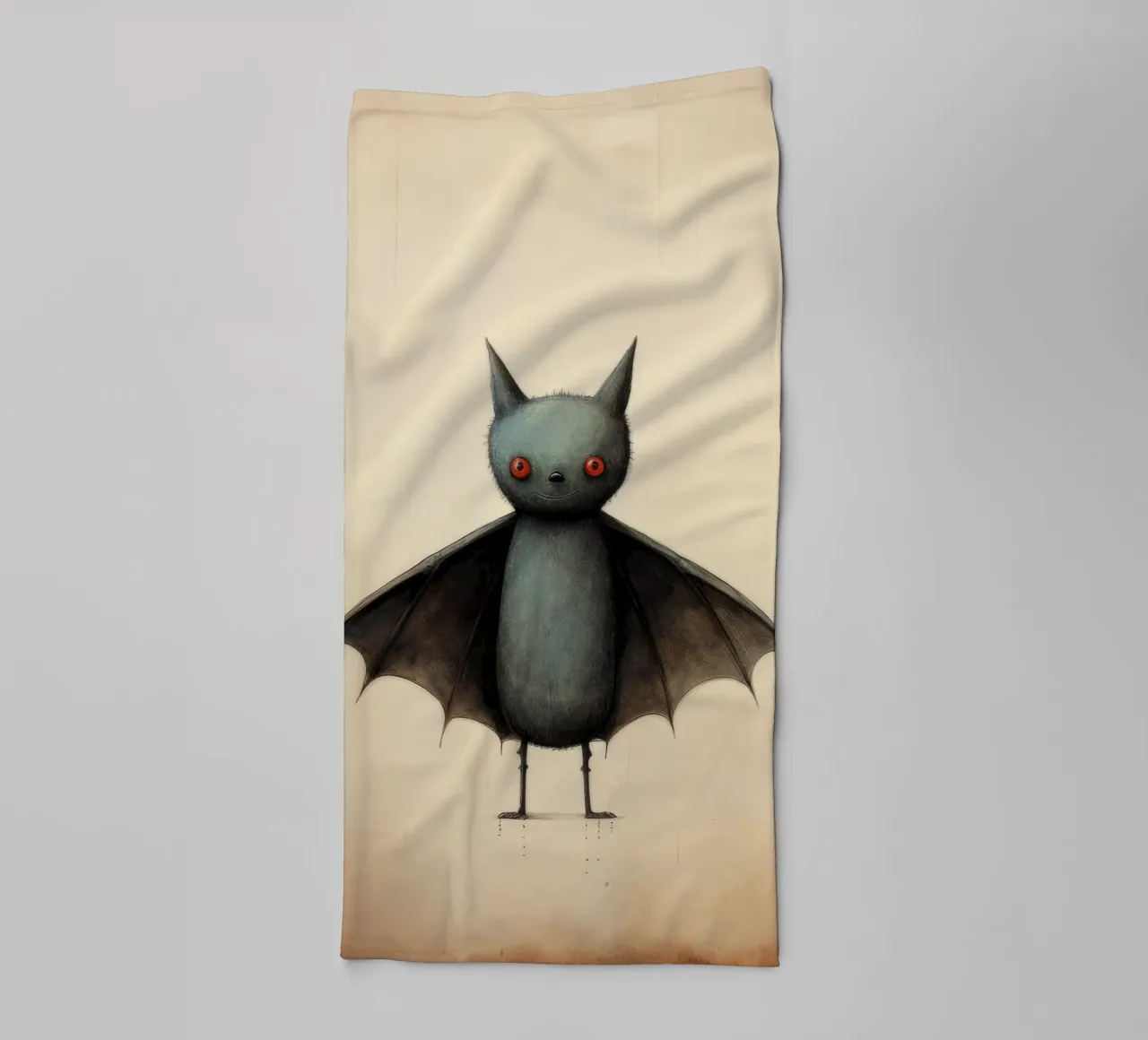 Pipistrello minimo 4 asciugamano da bagno da Minimal Animal Art