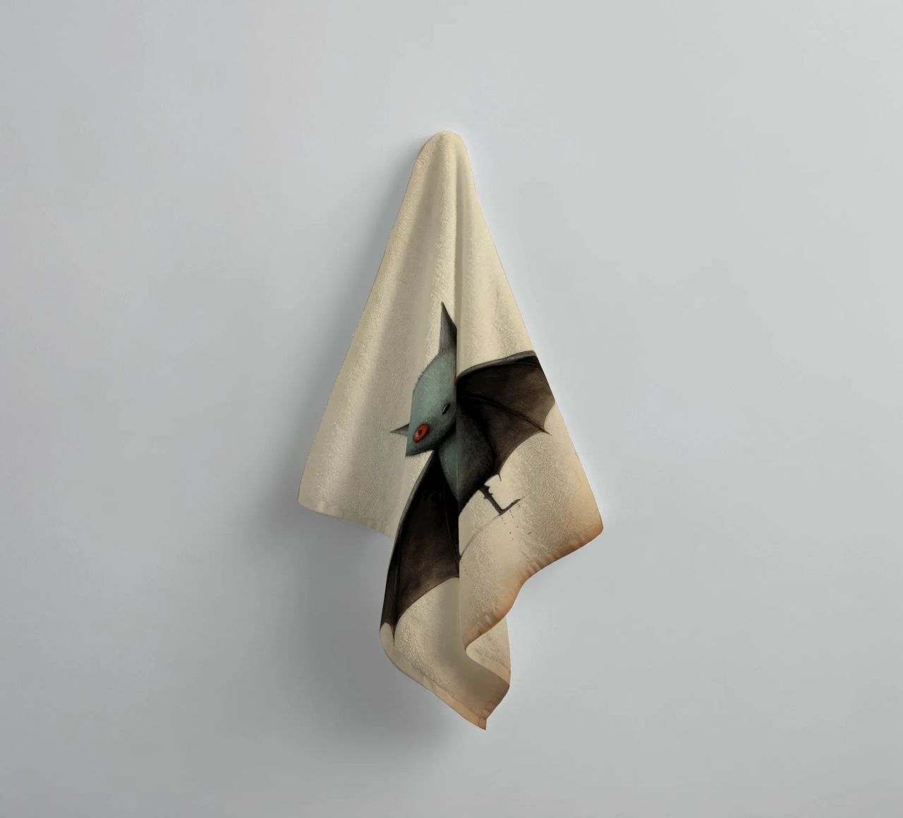 Pipistrello minimo 4 asciugamano da bagno da Minimal Animal Art