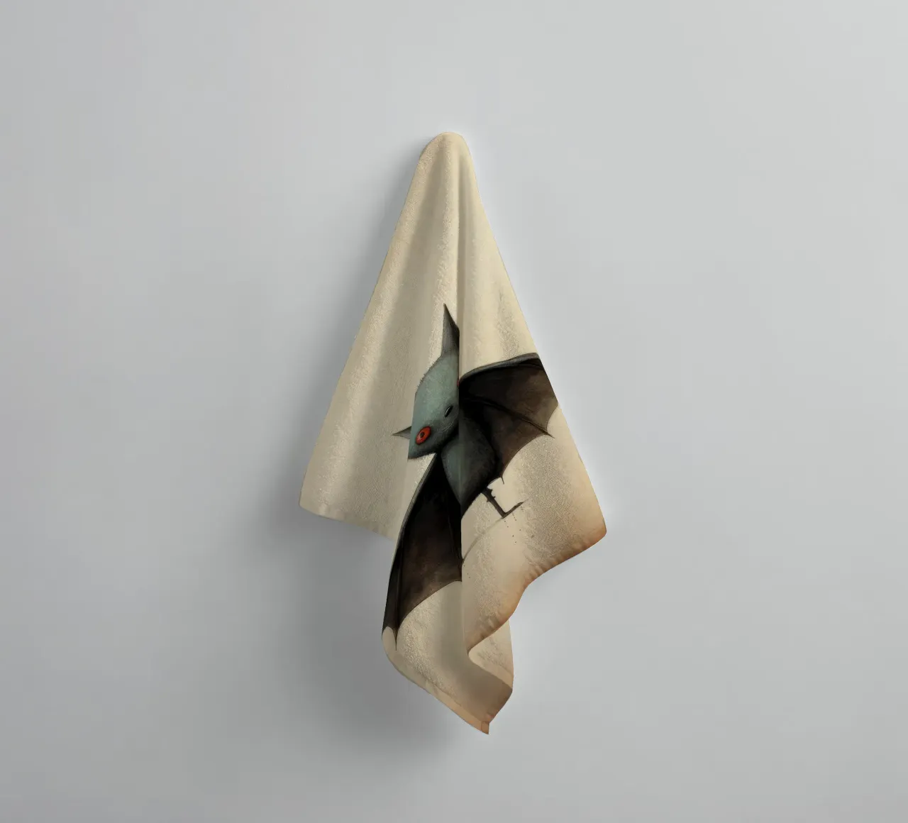 Pipistrello minimo 4 asciugamano da bagno da Minimal Animal Art