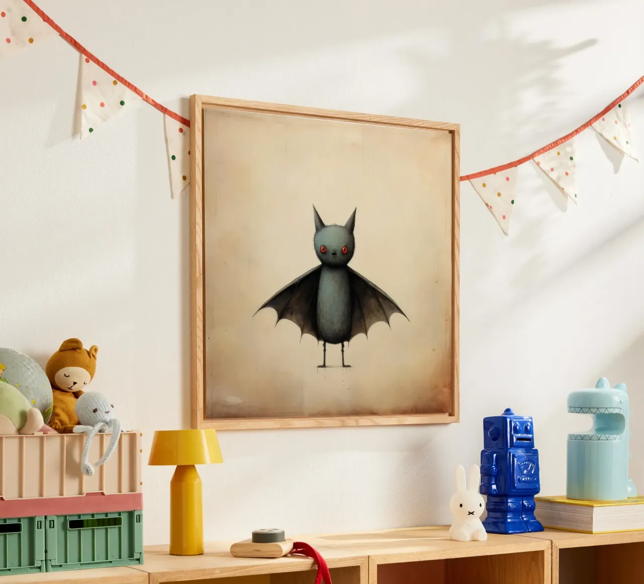 Minimal Fledermaus 4 Acryl-Glas von Minimal Animal Art
