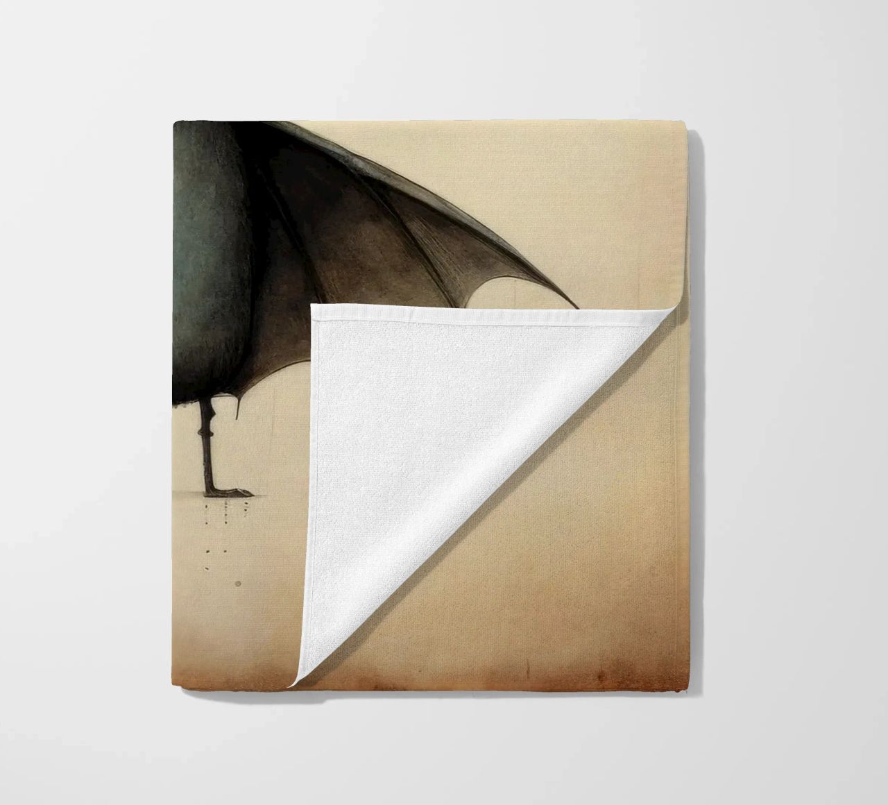 Pipistrello minimo 4 telo mare da Minimal Animal Art