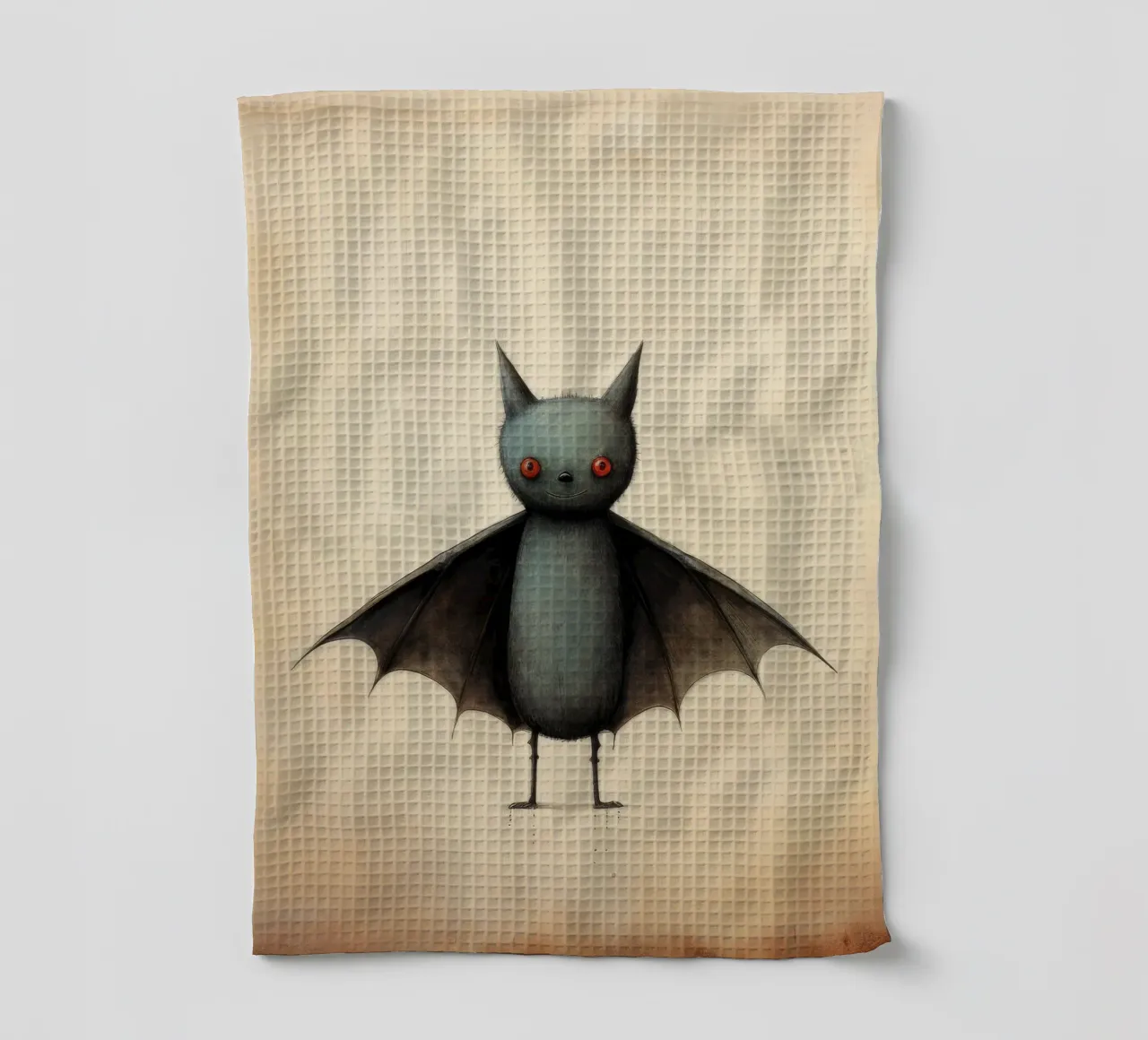 Chauve-souris minimale 4 torchon de Minimal Animal Art