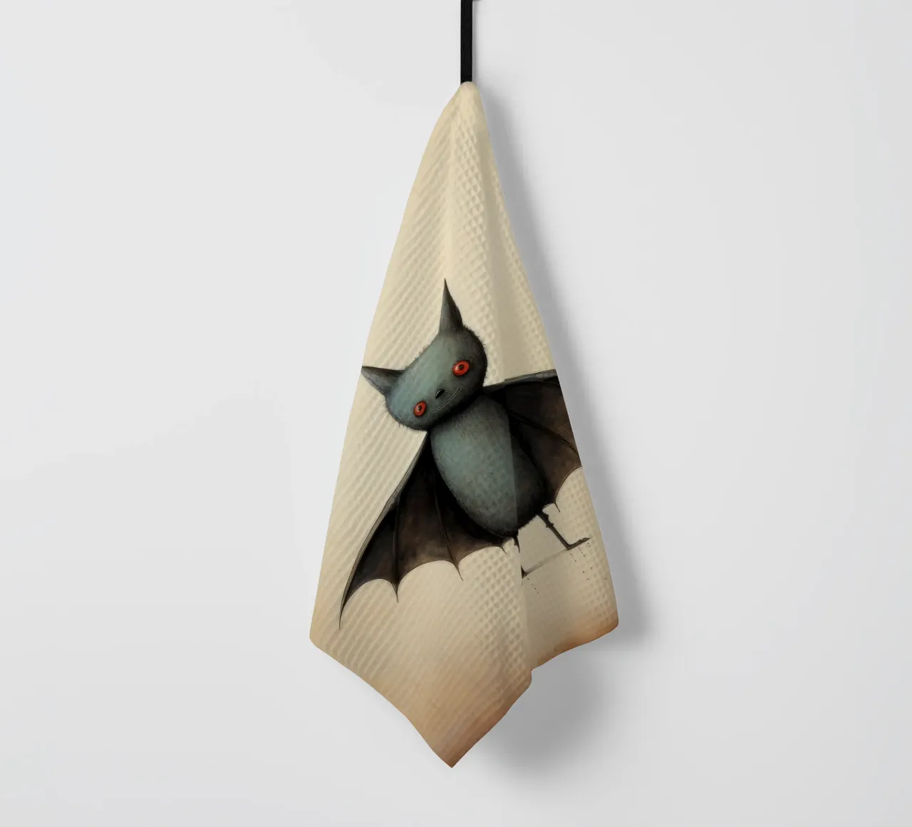 Pipistrello minimo 4 canovaccio da cucina da Minimal Animal Art